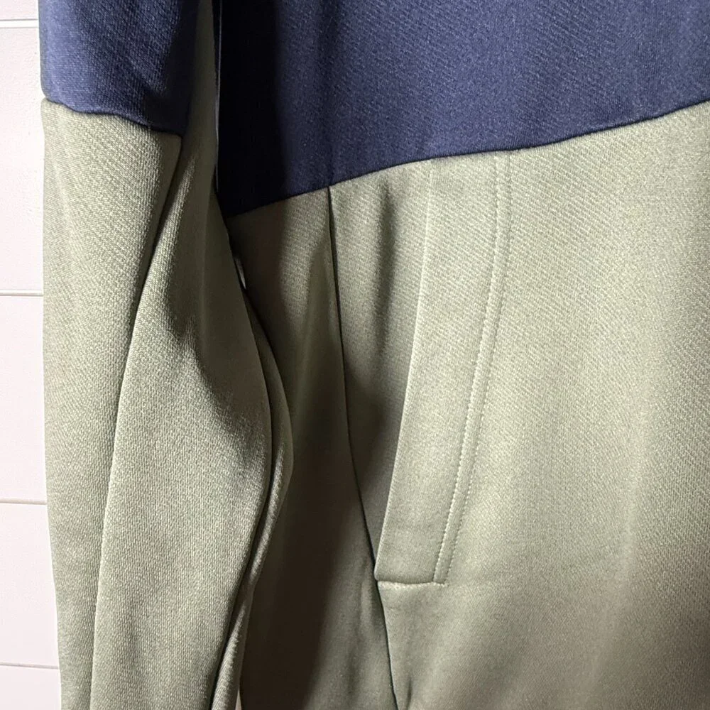 Adidas Aeroready Hoodie Gray & Navy Size Medium